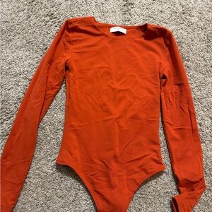 NEVER USED- Babaton Orange Bodysuit